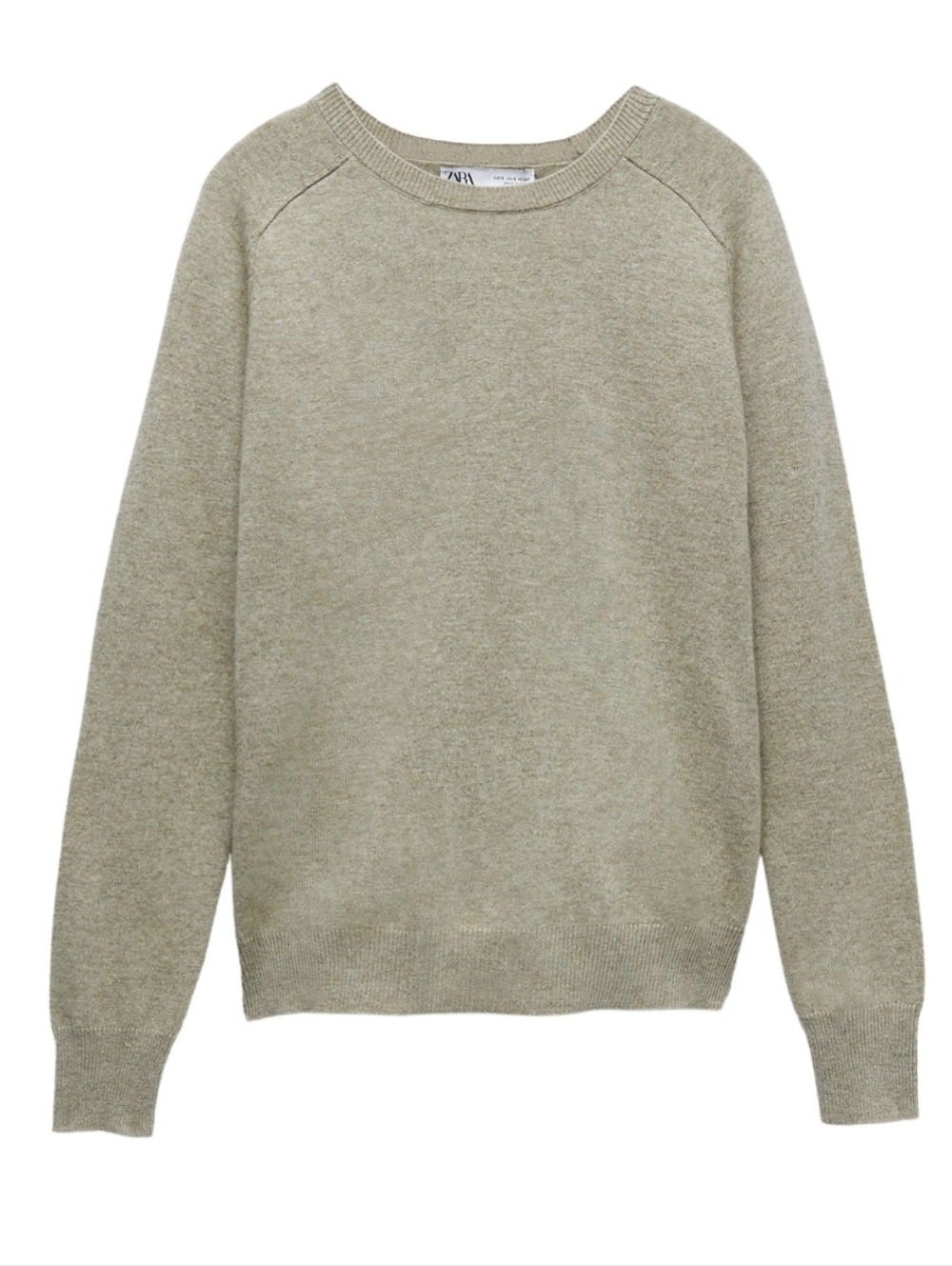 Zara SZ M Wool And Cashmere Crew Sweater